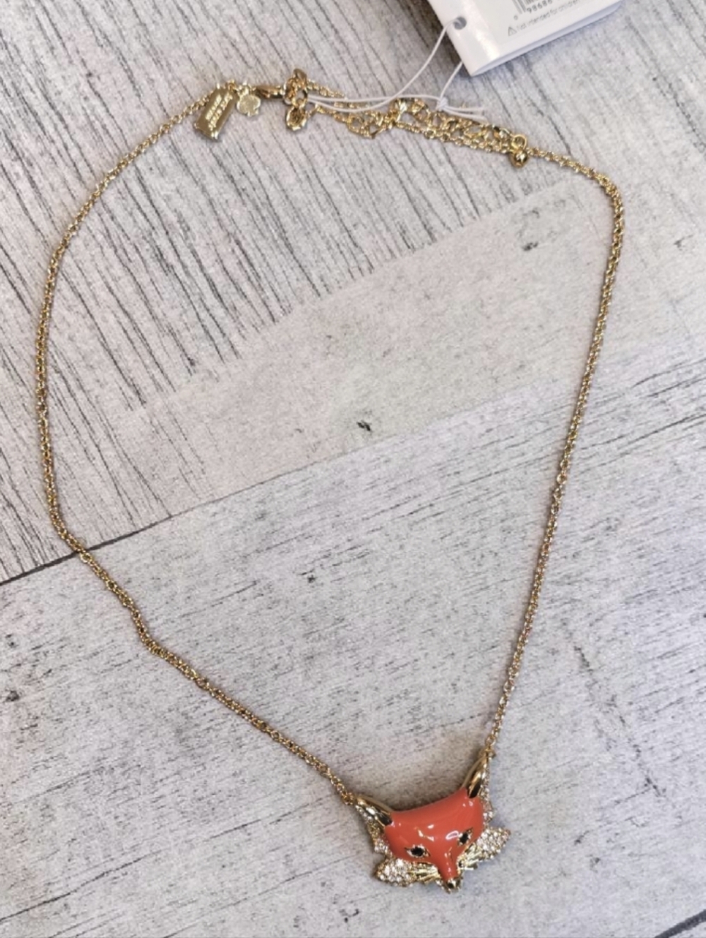 Kate Spade Into The Woods Fox Pendant Necklace